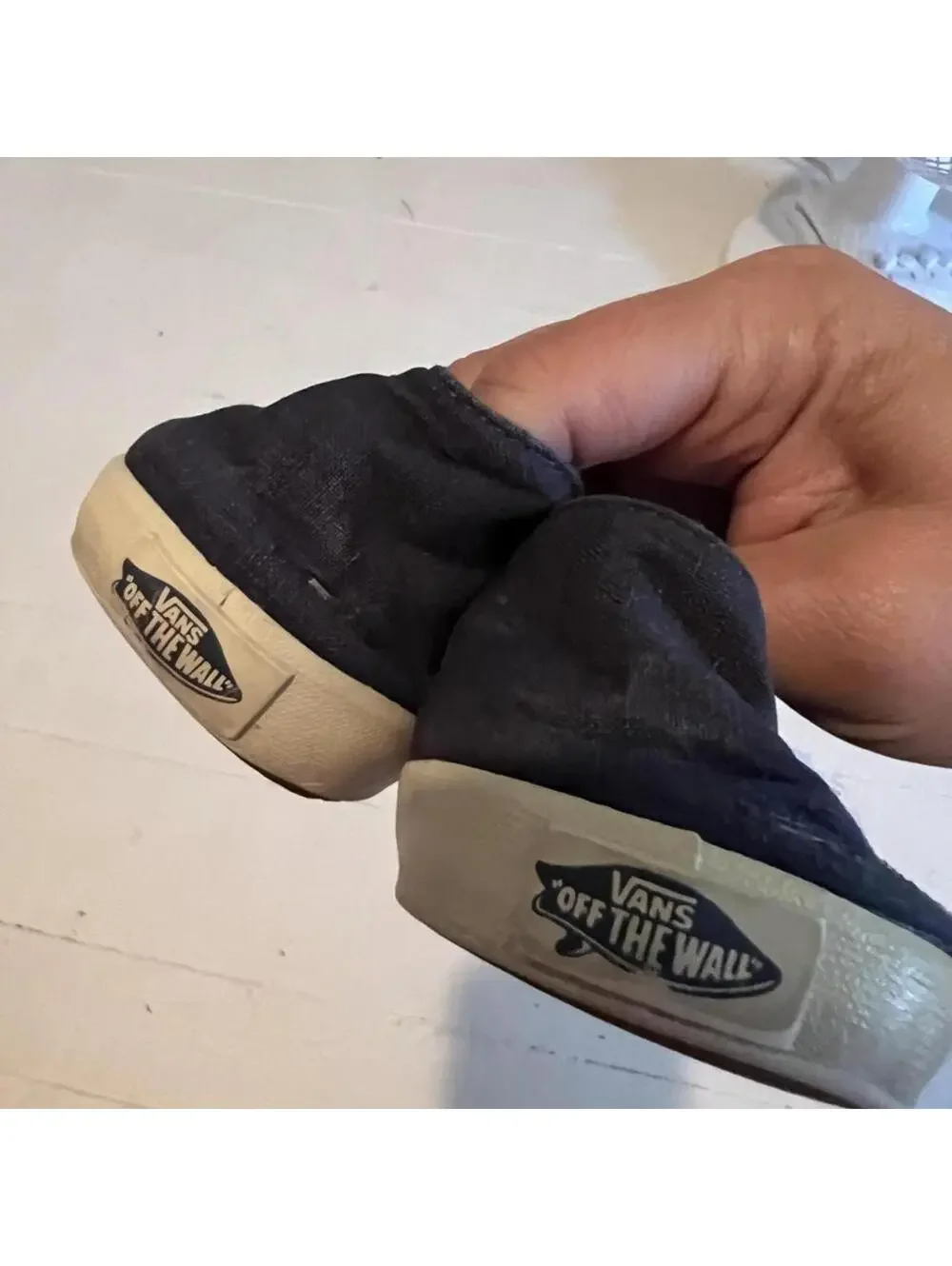 Vans Women's Navy and Black Trainer